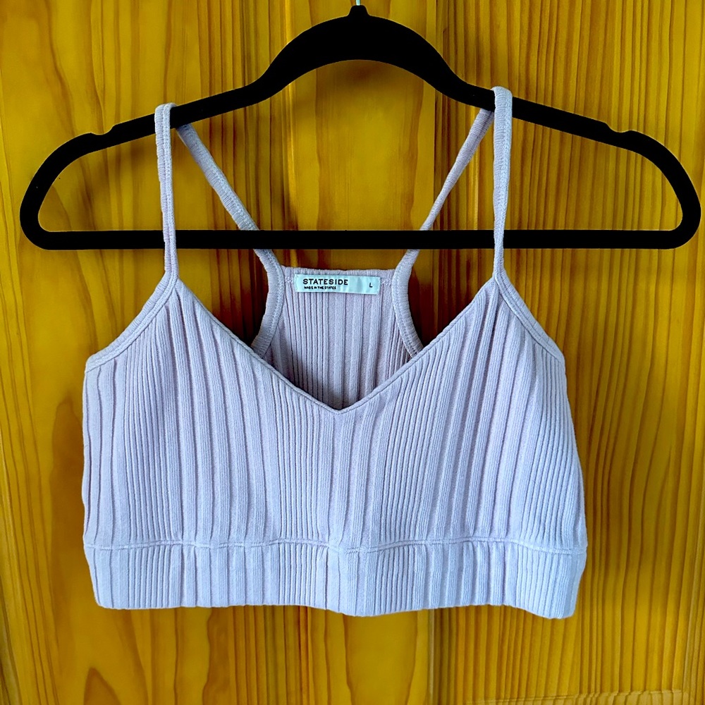 Stateside ribbed bra
